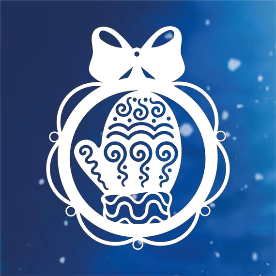 Karácsonyfa Dísz Kesztyű